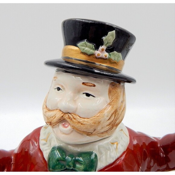 Fitz & Floyd Omnibus Teapot 1993 Village Carolers 42 oz - Picture 7 of 11